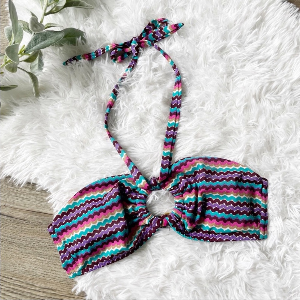 Victoria’s Secret Bikini Top Halter Keyhole Hawaiian Surfer Sale